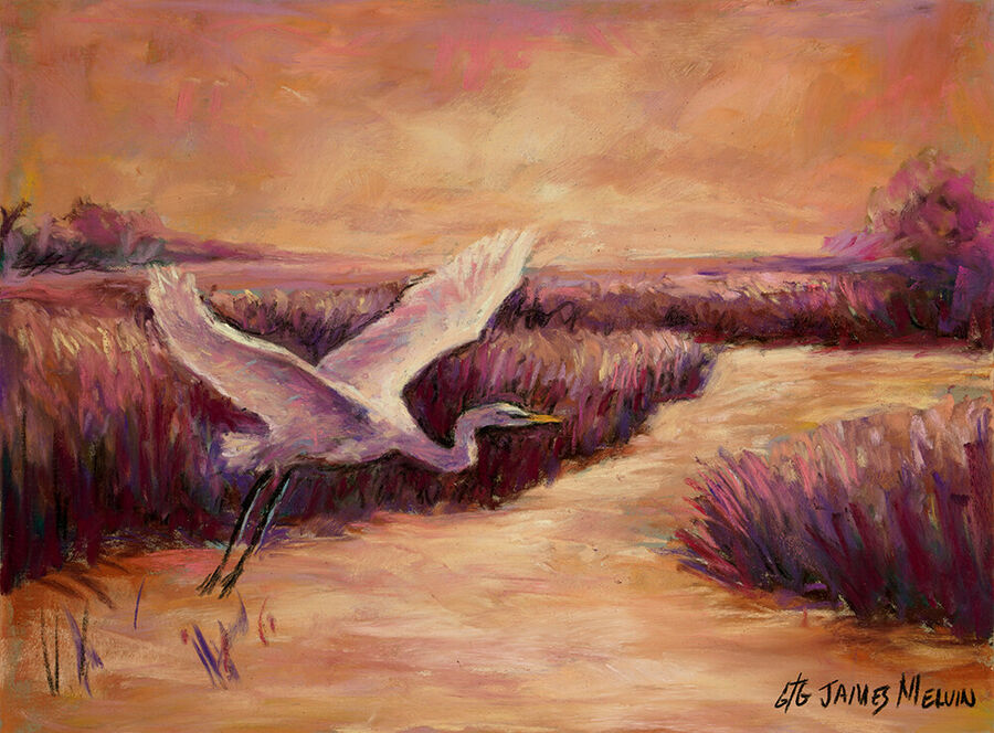 James Melvin, Egret Marsh Sunse