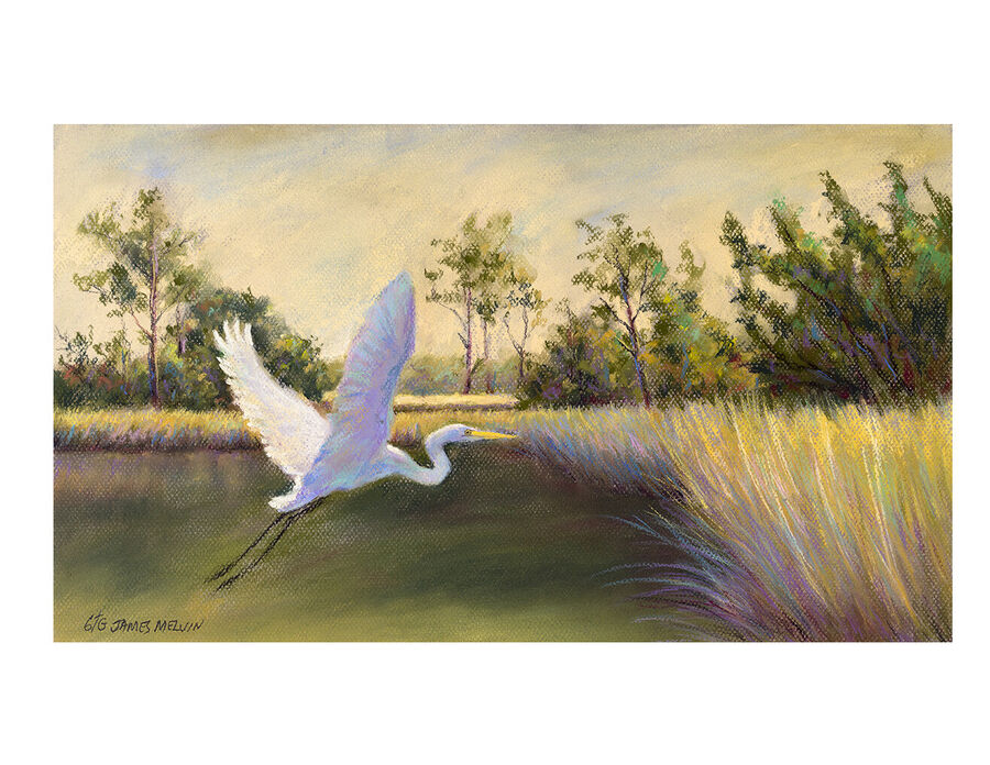 Notecard Egret Haven