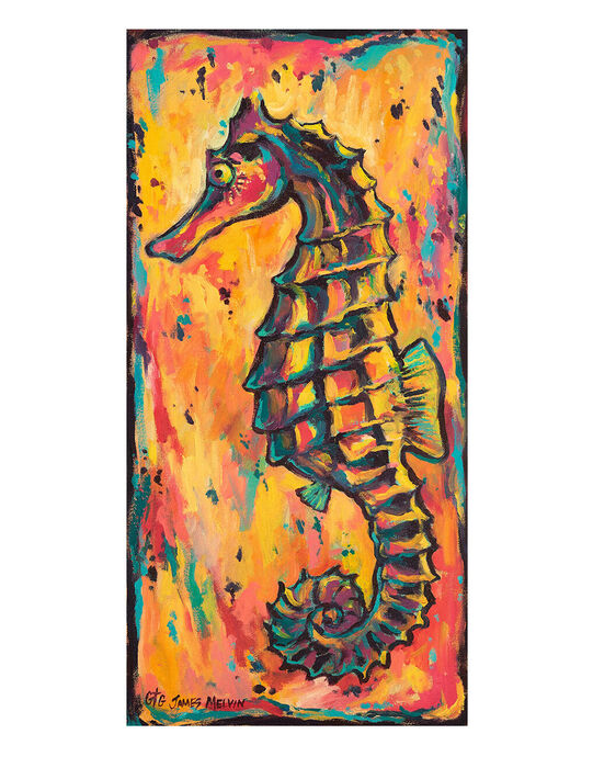 Notecard Seahorse Dance