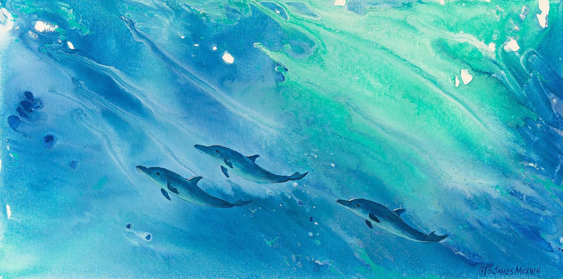 Dolphin Trio by James Melvin, from From The Sea Gallery