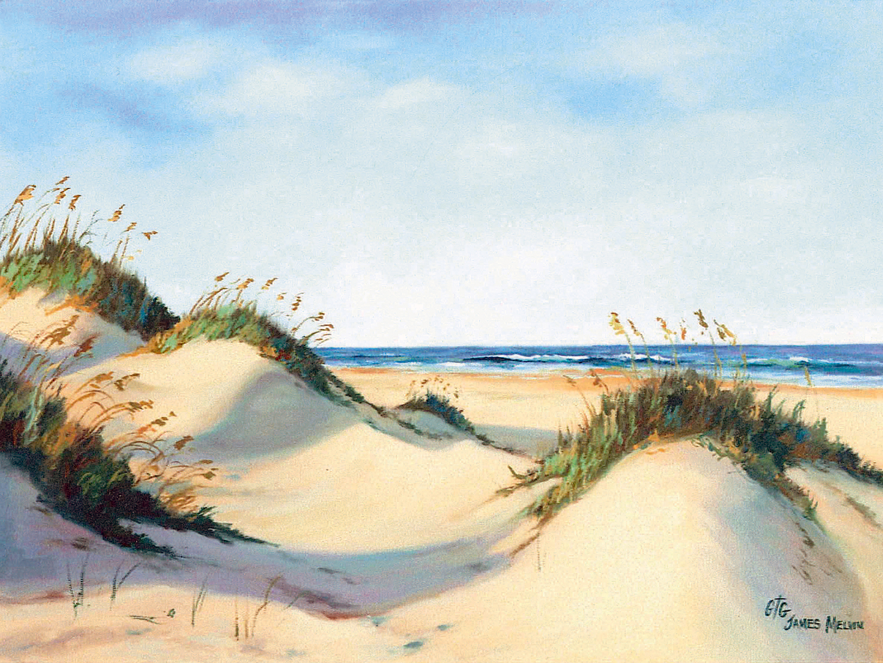 Rolling Dunes by James Melvin, from Chairs & Sandy Sea Gallery