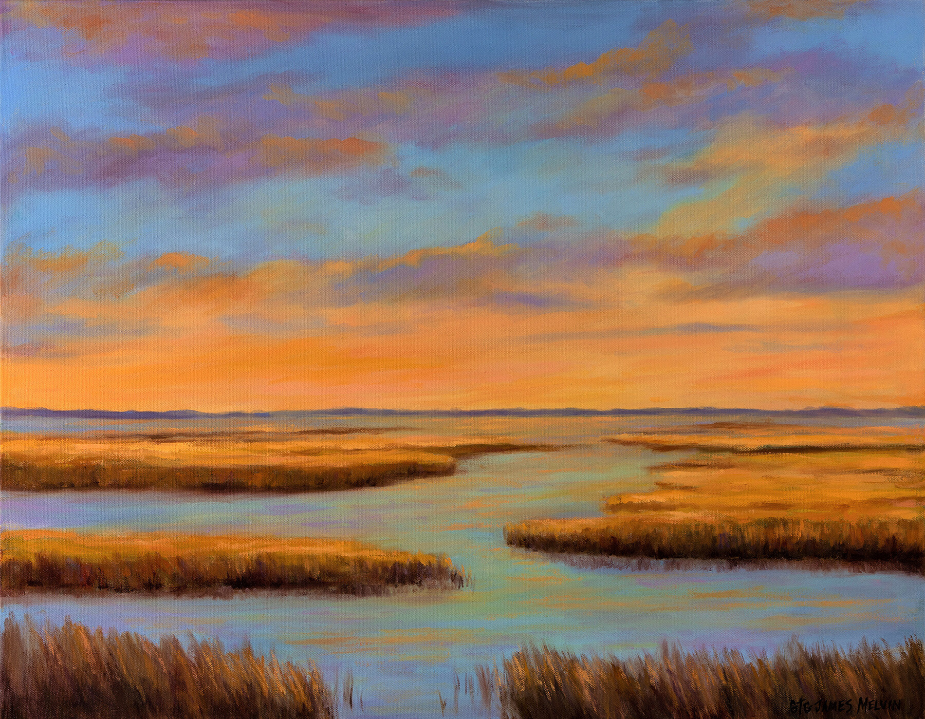 And orders Gold Enveloped The Marsh-6x8 original oil painting on hardboard. Marsh. Sunset Golden Hour. Lowcountry Framed